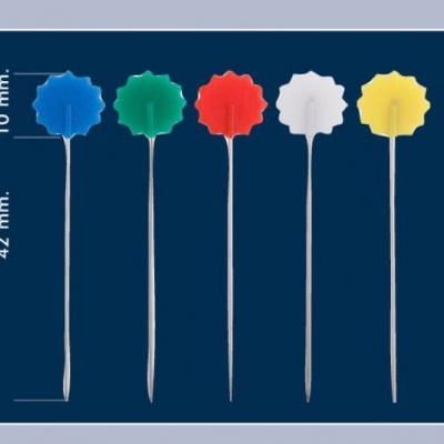 Alfinetes cabeça flor