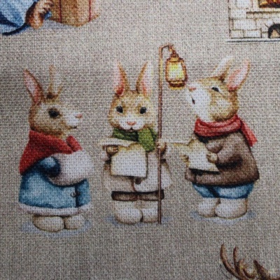 Canvas Natal Animais Vintage