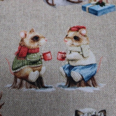 Canvas Natal Animais Vintage