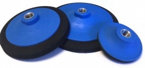 Almofada de apoio Ø 150 mm M14 para polimento - Média Densidade H.10 - Velcro®