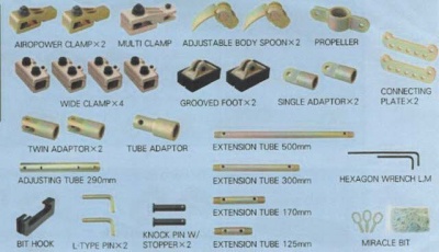 33 acessórios P/ airopower inclui bancada