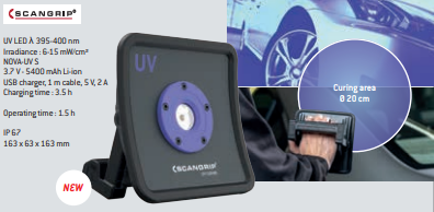 Lâmpada de secagem SCANGRIP NOVA-UV S