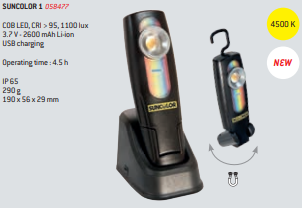 SUNCOLOR DE LÂMPADA LED PORTÁTIL 1