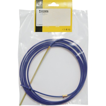 Bainha de metal 4 mt para fio de aço Ø 0,6 / 0,8 - Azul