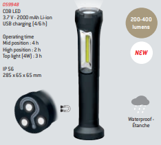 Lâmpada impermeável 400L