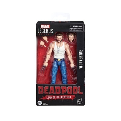 Figura de ação Wolverine em embalagem Deadpool Legacy Collection