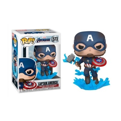 Funko POP! Avengers Endgame - Captain America with Broken Shield & Mjolnir