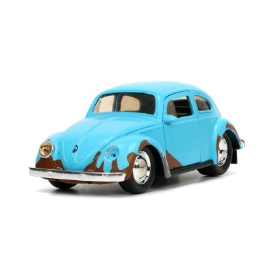 Lilo & Stitch Hollywood Rides Diecast Model 1/32 Blue Volkswagen Beetle with Figure