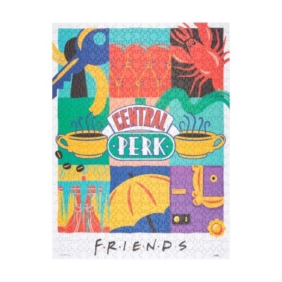 Puzzle colorido com tema Friends e texto Central Perk