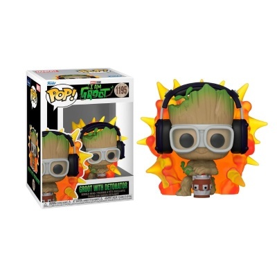 Funko POP! Marvel: I Am Groot - Groot w/ Detonator