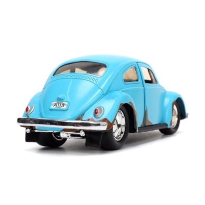 Lilo & Stitch Hollywood Rides Diecast Model 1/32 Blue Volkswagen Beetle with Figure
