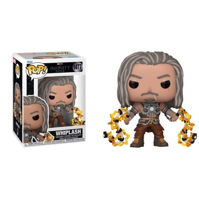 Funko Pop Whiplash com chicotes elétricos na caixa 1477