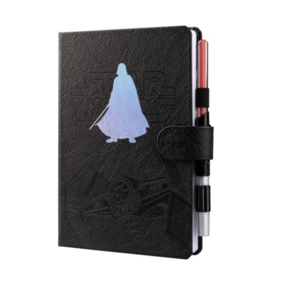 Caderno Premium A5 Star Wars c/ Caneta Lightsaber -  Darth Vader
