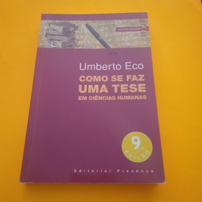 Como se Faz uma Tese em Ciências Humanas, Umberto Eco