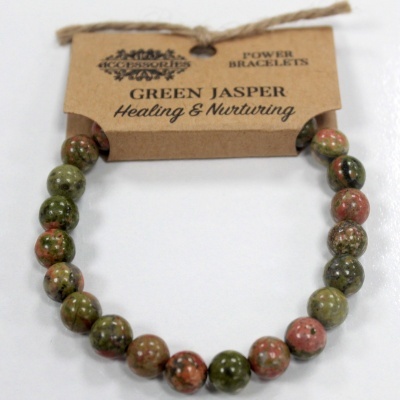 Pulseira&#x20;de&#x20;Pedra&#x20;Jaspe&#x20;Verde