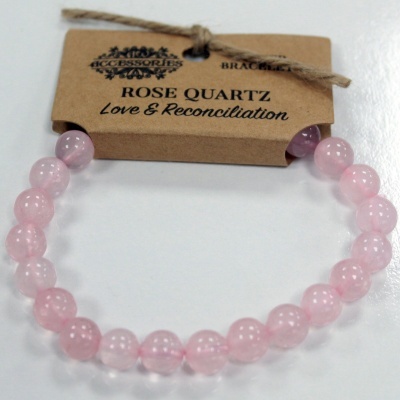 Pulseira&#x20;de&#x20;Pedra&#x20;Quartzo&#x20;Rosa