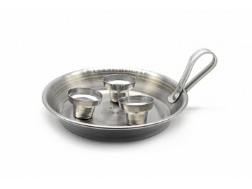 CASTICAL ALUMINIO PARA 3 VELAS