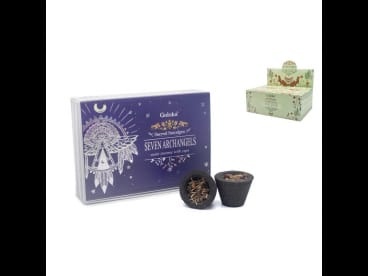 6 COPOS CARVÃO/RESINA GOLOKA 7 ARCANJOS