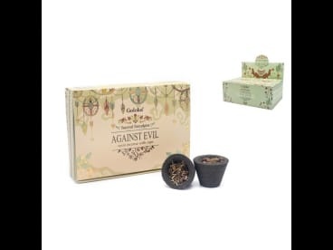 6 COPOS CARVÃO/RESINA GOLOKA CONTRA MAU OLHADO