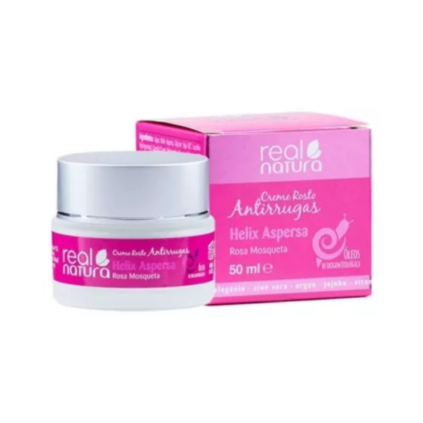 Creme Rosto Baba Caracol + Rosa Mosqueta Real Natura 50g