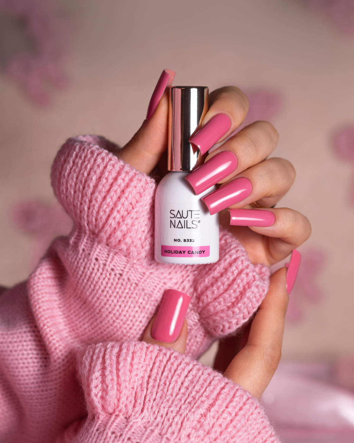 Verniz Gel Saute Nails S332 - Holiday Candy (Rosa Intenso) Verniz Gel Saute Nails S332 - Holiday Candy (Rosa Intenso)