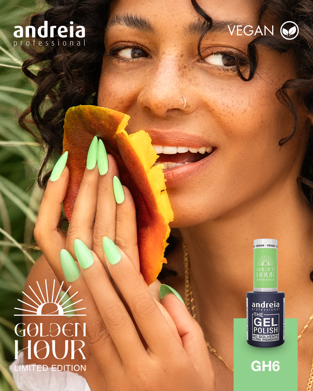 The Gel Polish Andreia GH6 – Verde menta néon The Gel Polish Andreia GH6 – Verde menta néon