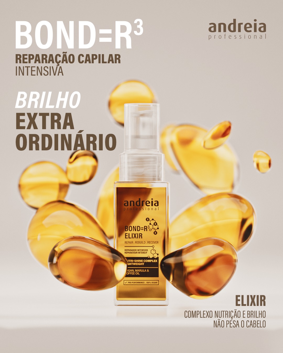 Andreia BOND = R³ Elixir Reparador 50ml Andreia BOND = R³ Elixir Reparador 50ml