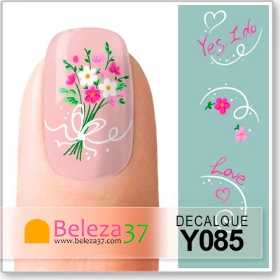 Decalques Bouquet de Flores Love (Y085)