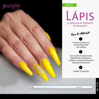 Lápis Purple para Aplicação de Brilhantes