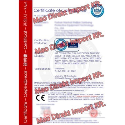 Máscara Facial KN95 / FFP2 - Pack de 5 Unidades