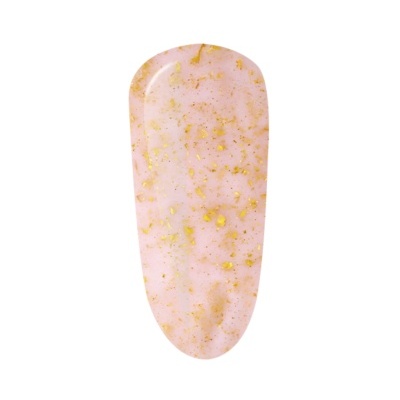 Gel Construtor Purple BIB - Builder in Bottle - Pink With Gold Flakes 15ml