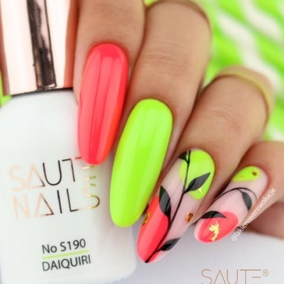 Verniz Gel Saute Nails S190 Daiquiri (Verde Néon)