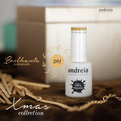 Verniz Gel Andreia 281  (Dourado)