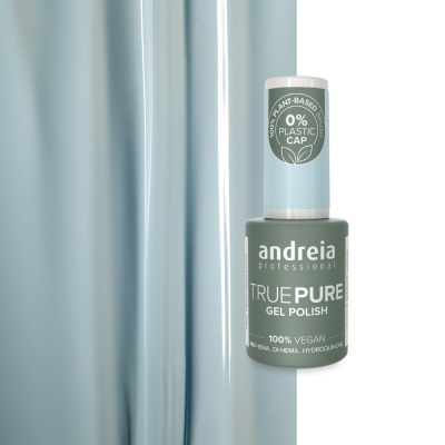 The Gel Polish Andreia True Pure T55 - Azul-pó com brilho suave
