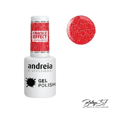 Verniz Gel Andreia Crackle Effect - CE4 - Vermelho Alaranjado