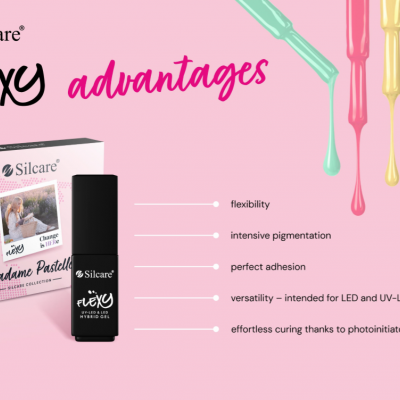 Verniz Gel Silcare Flexy - Coleção "Madame Pastelle" (4 Cores: 229 a 232)