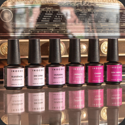 Verniz Gel Inocos – Coleção Atitude Rosa (6 cores)