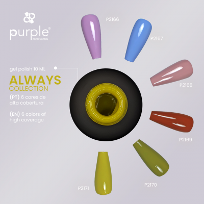 Verniz Gel PURPLE P2169 - Always Well