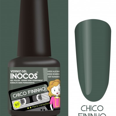 Verniz Gel Inocos – 212 - Chico Fininho (Verde Alecrim / Verde Tropa)