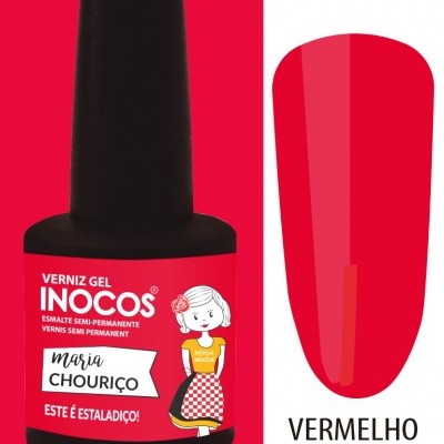 Verniz Gel Inocos 178 - Maria Chouriço (Vermelho Vivo)