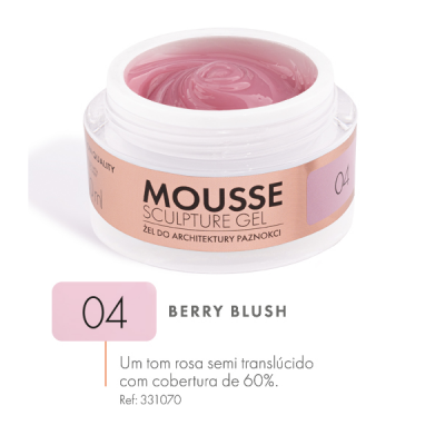 Mousse Sculping Gel Victoria Vynn - 04 - Berry Blush (Rosa Semi-Translúcido) 50ml