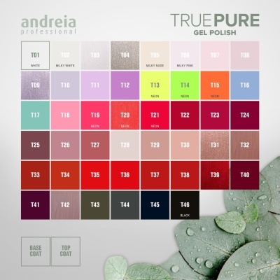 The Gel Polish Andreia True Pure T03 (Branco com Glitter)