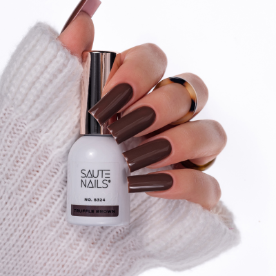 Verniz Gel Saute Nails S324 - Truffle Brown (Castanho Chocolate)