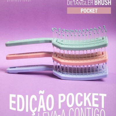 Pro Wave Andreia - Detangler Brush Pocket – Escova Verde