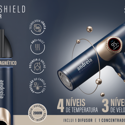 Secador Iónico - Ion Shield Pro Dryer Andreia 2000W