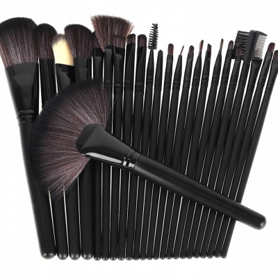 Bolsa com 24 Pincéis de Maquilhagem