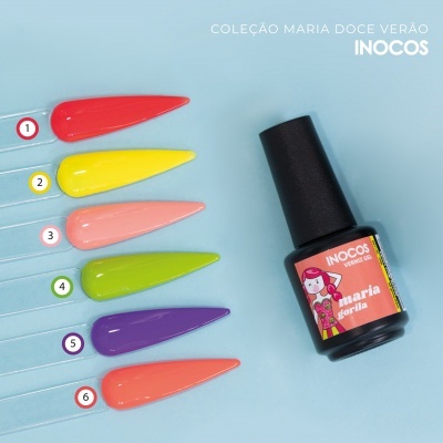Verniz Gel Inocos – Coleção 6 Cores "Maria Doce Verão"