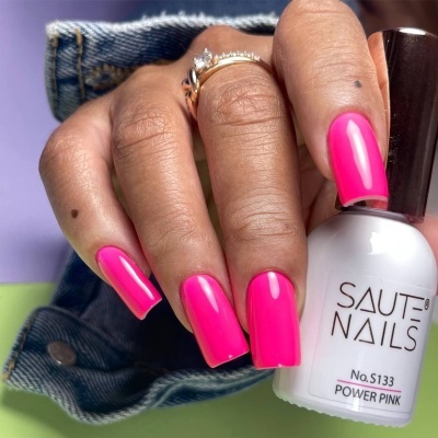 Verniz Gel Saute Nails S133 Powder Pink (Rosa Néon)