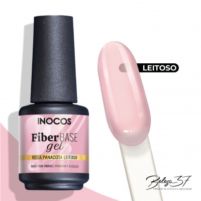 Fiber Base Gel Inocos - Rosa Panacota Leitoso