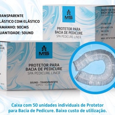 Protetor de Bacia de Pedicure MS - Caixa de 50 unidades